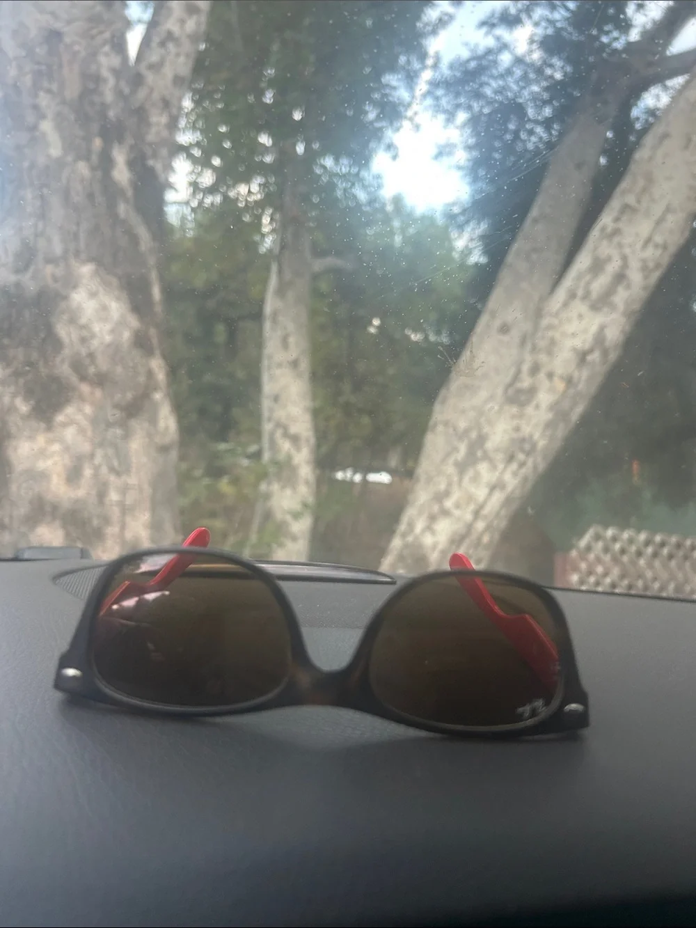 Ray-Ban🕶️New Wayfarer Sunglasses Matte Havana, Red Bicolor Frame / Made in Italy